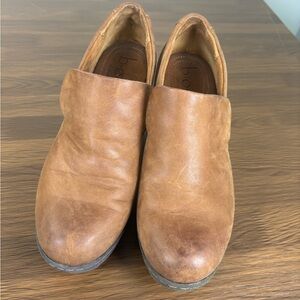 b.o.c. Tan Leather Ankle Booties‎ Sz 7.5